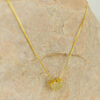 Mini Malachite Heart Gold Necklace - Image 2