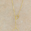 Circle Charm Gold Necklace - Image 2